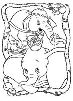 kolorowanki Dumbo do wydruku Disney malowanka numer 22